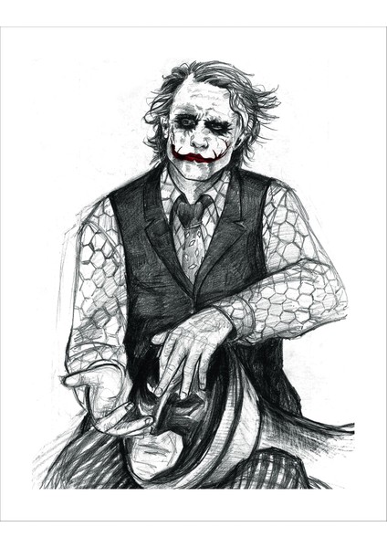 Kanvas Baskı Tablo Mizah Darbuka Çalan Joker