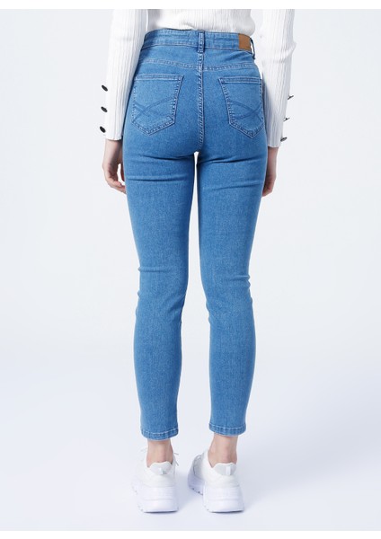 K-Sky Skinny Fit Açık İndigo Kadın Denim Pantolon