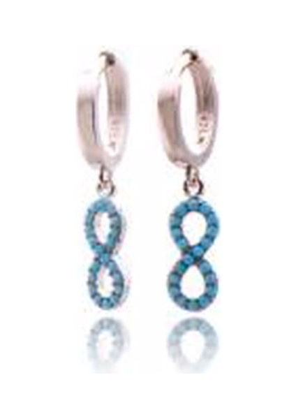 Sonsuzluk 925 Ayar Gümüş Küpe