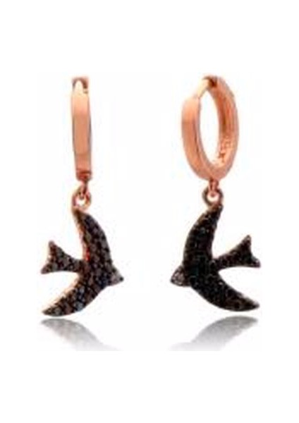 Kırlangıç 925 Ayar Gümüş Küpe