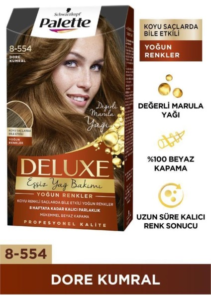 Deluxe Yoğun Renkler 8-554 Dore Kumral