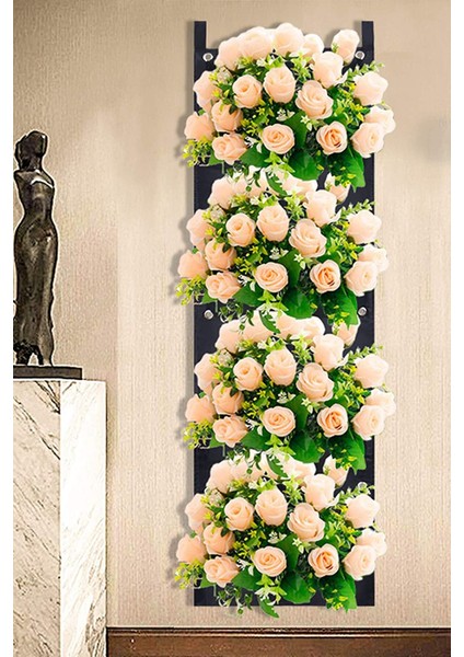 Blume Çiçeklik Bahçe Balkon Bitki Çiçek Saksı Standı Rafı Keçe Balkon Teras 4 Bölme Asılı Saksı fiyatları