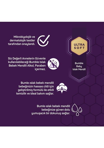 BABY ISLAK MENDİL 72 YAPRAK 3'LÜ PAKET