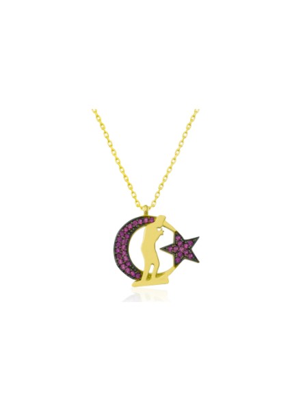 Atatürk 925 Ayar Gümüş Kolye