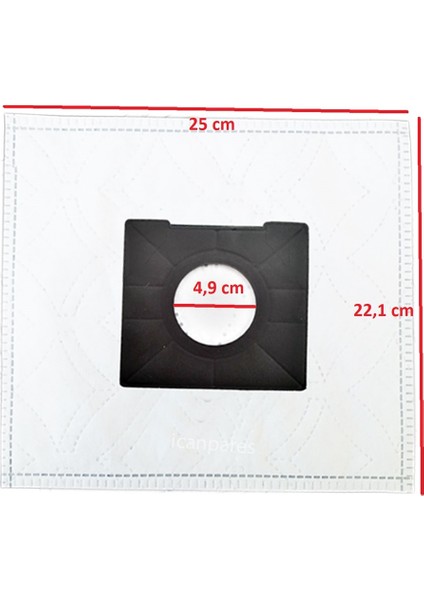 Fif Uyumlu Bs 1401 1402 1403 E 1400S Elektrikli süpürge Toz Torbası 10 Adet