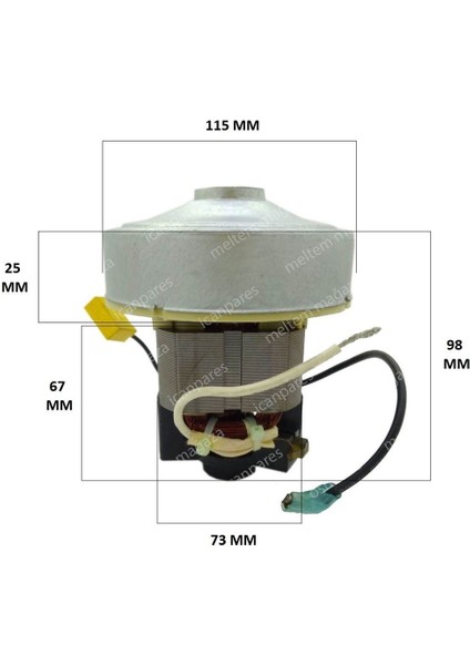 Sinbo Uyumlu Svc 3447 3479 Elektrikli Süpürge Motoru 600 W fiyatları