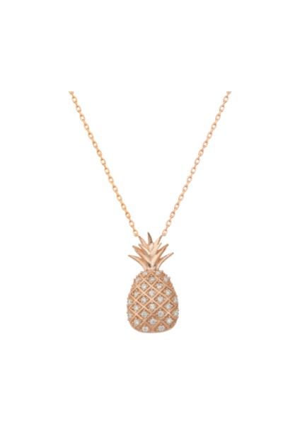 Ananas 925 Ayar Gümüş Kolye