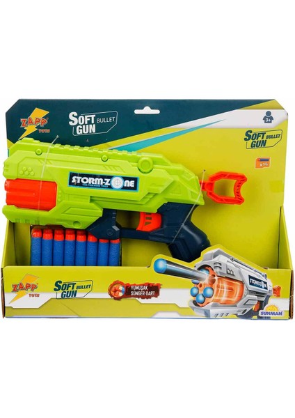 Zapp 16 Mermili Sünger Dart Atan Tabanca - Yeşil