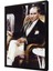 Atatürk Türk Kahvesi ve Sigara Içerken Çerçeveli Mdf Tablo 1