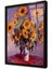 Monet Sunflowers Çerçeveli Cam Tablo 1