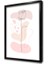 Line Art Çiçekler Üçlü Set Çerçeveli Mdf Tablo 4