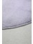 Dijidekor Açık Gri Oval Post Dokuma Halı Peluş Yumuşacık Kaymaz Antibakteriyel 160X160 5