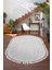 Dijidekor Açık Gri Oval Post Dokuma Halı Saçaklı Peluş Yumuşacık Kaymaz 120X300 1