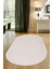Dijidekor Açık Vizon-Krem Oval Post Dokuma Halı Peluş Yumuşacık Kaymaz Antibakteriyel 120X250 1