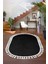 Dijidekor Siyah Oval Post Dokuma Halı Saçaklı Peluş Yumuşacık Kaymaz Antibakteriyel 160X250 1