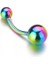Cerrahi Çelik Rainbow Göbek Piercing 8 mm 1