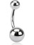 Cerrahi Çelik Göbek Piercing 12 mm 1