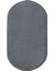 Diji Dekor Dijidekor Koyu Gri Oval Post Dokuma Halı Peluş Yumuşacık Kaymaz Antibakteriyel 80X150 5