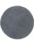 Dijidekor Koyu Gri Yuvarlak Post Dokuma Halı Peluş Yumuşacık Kaymaz Antibakteriyel 120X120 5