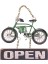 Sinerji Shop Dekoratif Metal Kapı Yazısı Bisiklet Vintage Hediyelik 1
