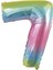 7 Rakamı Rengarenk Folyo Balon 40 Inch 90 cm 1