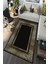 Siyah Zeminli Gold Detaylı Halı Makinada Yıkanabilir Kaymaz Dot Taban CP1190 1