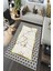 Gold Mermer Desenli Geometrik Halı (Makinada Yıkanabilir Kaymaz Dot Taban) - CP1181 1