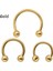 Cerrahi Çelik At Nalı Piercing Çap 6 mm Gümüş Rengi 3