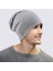 Gri Kadın Güz Ince Pamuklu Erkekler Skullies Beanies Bahar Bere Şapka Kadınlar Içın Katı Şapkalar (Yurt Dışından) 1