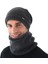Gri Kış Skullies Şapka Kasketleri Yün Örme Şapka Eşarp Astarlı Erkek Gorras Bonnet Kışlık Şapkalar Erkekler Içın Bere (Yurt Dışından) 3