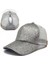 Gri Düz Renk Glitter At Kuyruğu Beyzbol Şapkası Kadın Yaz Doğa Sporları Örgü Ince Parlak Snapback Şapka Dağınık Topuz Hip Hop Eş Şapkaları (Yurt Dışından) 1