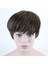Kadınlar Düz Kısa Doğal Peruk Tarzı Pixie Cut Sentetik Saç Kahverengi Kadınlar Içın Isıya Dayanıklı Saç Peruk 2