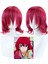 Saç Akatsuki Hiç Yona Yona Cosplay Peruk Kısa Gül Kırmızı Kıvırcık Isıya Dayanıklı Sentetik Saç Peruk Peruk Kap 2