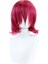 Saç Akatsuki Hiç Yona Yona Cosplay Peruk Kısa Gül Kırmızı Kıvırcık Isıya Dayanıklı Sentetik Saç Peruk Peruk Kap 3