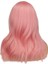 Kadınlar Içın Kısa Doğal Dalgalı Peruk Pembe Sentetik Peruk Isıya Dayanıklı Cadılar Bayramı Cosplay Peruk Yanlış Saç(Yurt Dışından) 4