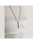 TS000917 - Cuboid Dikey Bar Charm Paslanmaz Çelik Erkek Kolye 2