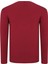 T8587 V Yaka Erkek Sweatshirt-Düz Bordo 2