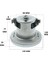 Arçelik Uyumlu S 6800 6860 6810 6870 6840 Py 6880 Py Orbital Eco Elektrikli Süpürge Motoru 1400 W 2
