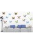 Abstract Dev Kelebekler Pvc Duvar Sticker Seti 1