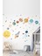 Astronot ve Gezegenler Mega Set Duvar Sticker 1