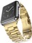 Apple Watch Uyumlu Seri 42/44 mm Watch Uyumluband Üç Lop Kol Seramik Metal Kordon Sarı 1
