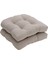 Katı Renk Tufted Pad Koltuk Minderleri 48X48 cm Veranda Mobilya Sandalye Pedleri Gri (Yurt Dışından) 1