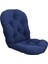 Dokulu Rattan Hasır Döner Rocker Sandalye Yastık Koltuk Minderleri 48 "x 24" Siyah (Yurt Dışından) 1