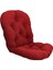 Dokulu Rattan Hasır Döner Rocker Sandalye Yastık Koltuk Minderleri 48 "x 24" Siyah (Yurt Dışından) 1