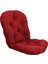 Dokulu Rattan Hasır Döner Rocker Sandalye Yastık Koltuk Minderleri 48 "x 24" Siyah (Yurt Dışından) 2