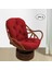 Dokulu Rattan Hasır Döner Rocker Sandalye Yastık Koltuk Minderleri 48 "x 24" Siyah (Yurt Dışından) 3