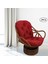 Dokulu Rattan Hasır Döner Rocker Sandalye Yastık Koltuk Minderleri 48 "x 24" Siyah (Yurt Dışından) 5
