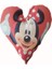 Mickey Mouse Figürlü Kalpli Yastık 1