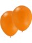 Turuncu Metalik Düz Renk Sedefli 10 Adet Latex Balon 1