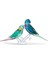 5577124 Swarovski Biblo Jungle Beats:parakeet Couple 1